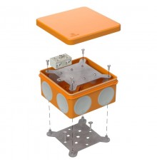 Коробка огнестойкая разветвительная для о/п двухкомпонентная 60-0300-FR6.0-4-2-Р Е15-Е60 100х100х50  60-0300-FR6.0-4-2-Р  Промрукав