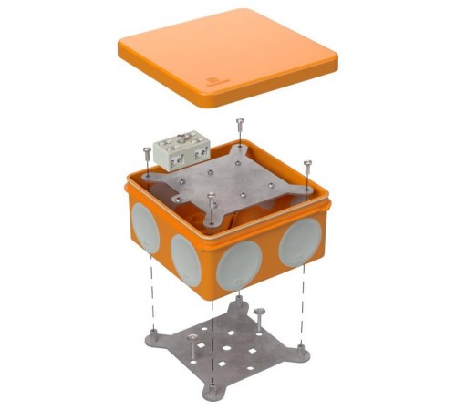 Коробка огнестойкая разветвительная для о/п двухкомпонентная 60-0300-FR6.0-4-2-Р Е15-Е60 100х100х50  60-0300-FR6.0-4-2-Р  Промрукав
