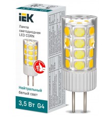 Лампа светодиодная CORN капсула 3,5Вт 230В 4000К керамика G4   LLE-CORN-4-230-40-G4  IEK