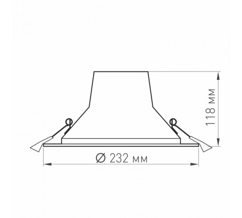 Светильник LTD-LEGEND-R230-35W Day4000 (WH, 50 deg) (Arlight, IP20 Металл, 3 года)  027319(1)  Arlight