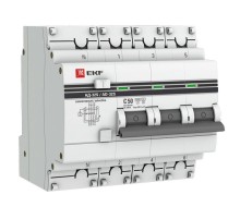 Выключатель автоматический дифференциального тока АД-32 (селективный) 3п+N 50A C 100мА тип AC PROxima  DA32-50-100S-4P-pro  EKF (замена - D63N46ES50
