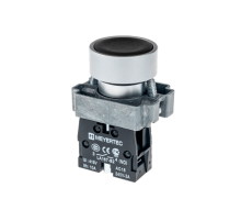 Кнопка плоская, черная, 1NO, металл MTB2-BAZ112  54244  ОВЕН