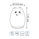 Настольный светодиодный детский ночник NN303 2W RGB, Li-ion, USB кабель , кошка 1/10/40  NN303  Gauss