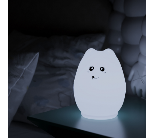 Настольный светодиодный детский ночник NN303 2W RGB, Li-ion, USB кабель , кошка 1/10/40  NN303  Gauss
