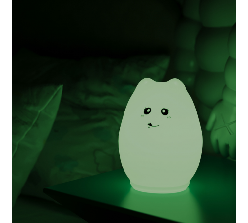 Настольный светодиодный детский ночник NN303 2W RGB, Li-ion, USB кабель , кошка 1/10/40  NN303  Gauss