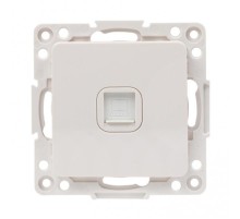 Стокгольм Механизм Розетки RJ-45 1-местной белый PROxima  EYK01-035-10  EKF