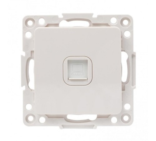 Стокгольм Механизм Розетки RJ-45 1-местной белый PROxima  EYK01-035-10  EKF