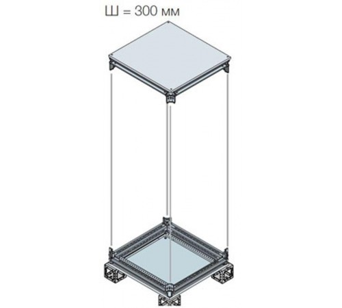 Рама верхняя/нижняя+панель нижн.300x800  EK3080KN  ABB