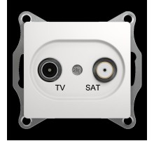 Glossa Белый TV-SAT Розетка оконечная 1DB  GSL000197  SE