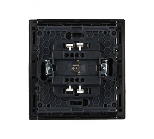 FORTE&PIANO Выключатель 1-клавишный с индикацией 10А FP102 черный  FP-V10-1-10-1-K02  IEK