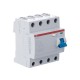 Выключатель дифференциальный (УЗО) F204 4п 80А 500мА тип AC  2CSF204001R4800  ABB