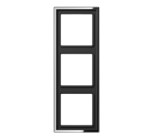 Рамка для вертикальной и горизонтальной установки, 3 поста; металл; хром; GCR  GCR2983  Jung