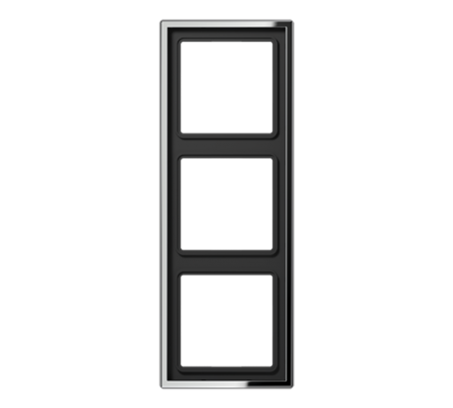 Рамка для вертикальной и горизонтальной установки, 3 поста; металл; хром; GCR  GCR2983  Jung