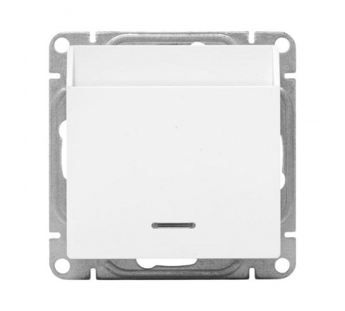 Механизм выключателя, карточный, с подсветкой, белый Эпика EKF  UP1-SWW-card  EKF