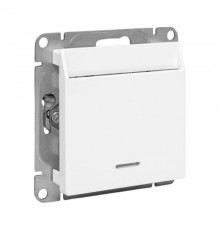 Механизм выключателя, карточный, с подсветкой, белый Эпика EKF  UP1-SWW-card  EKF