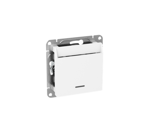 Механизм выключателя, карточный, с подсветкой, белый Эпика EKF  UP1-SWW-card  EKF