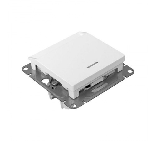 Механизм выключателя, карточный, с подсветкой, белый Эпика EKF  UP1-SWW-card  EKF