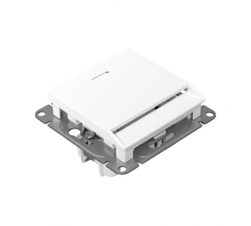 Механизм выключателя, карточный, с подсветкой, белый Эпика EKF  UP1-SWW-card  EKF