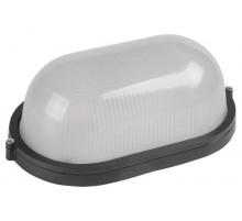 Светильник для ЖКХ НПП 1401 60Вт Е27 IP54 черный/овал  LNPP0-1401-1-060-K02  IEK