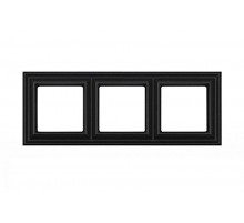 Рамка 3-поста; термопласт; черный матовый; Eco Deco  EPD483SWM  Jung