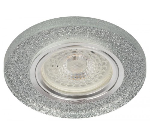 Светильник точечный встраиваемый под лампу DK7 50Вт MR16 хром/серебряный блеск  C0043736  ЭРА