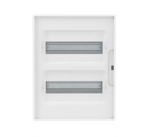 Щиток 24 мод настенный FRAME, белый с прозрачной дверцей, с 4 шинами PEN  (2шт на 8 отв. и 2шт на 6 отв)  F24W1WT  DKC