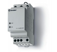 Контрольное реле для 1-фазных сетей; пониженное/повышенное напряжение; фиксированные регулировки; выход 1CO 10А  711182300010PAS  Finder