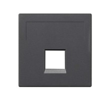 Simon CIMA 500 Адаптер для 1 шт RJ-45 CJ545.., CJ645.., CJ6A45F, 50х50мм, 500CIMA, графит  50000185-038  Simon