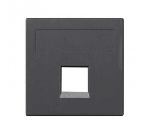 Simon CIMA 500 Адаптер для 1 шт RJ-45 CJ545.., CJ645.., CJ6A45F, 50х50мм, 500CIMA, графит  50000185-038  Simon