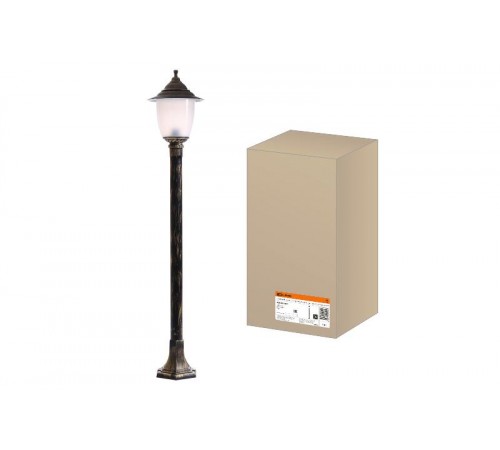 Светильник садово-парковый Прага Эл-11-73-125Б 60 Вт Е27 напольный на стойке h-1.25 м бронза  SQ0330-0520  TDM