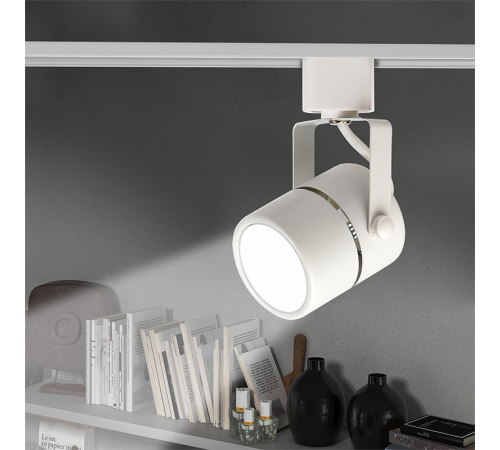 Светильник трековый под лампу PTR 27 GU5.3 WH (белый) 230V IP20  .5039124  Jazzway