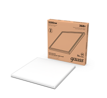 Светильник светодиодный офисный 36W 3050lm 4000K IP20 595*595*19мм матовый LED 1/4  842123240  Gauss