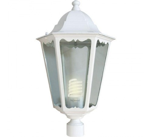 Светильник садово-парковый 6103 60W 230V E27 170*170*310мм белый ДИАМЕТР ОСНОВАНИЯ 45 мм  11055  FERON
