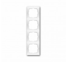 Рамка 4-постовая, серия spring, цвет альпийский белый  1725-0-1477   2CKA001725A1477  ABB