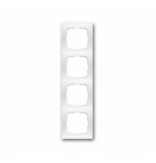 Рамка 4-постовая, серия spring, цвет альпийский белый  1725-0-1477   2CKA001725A1477  ABB