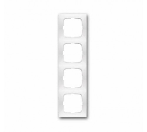 Рамка 4-постовая, серия spring, цвет альпийский белый  1725-0-1477   2CKA001725A1477  ABB