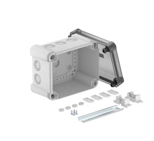 Распределительная коробка X10, IP 67, 191х151х126 мм, с прозрачной крышкой и DIN-рейкой  2005096  OBO Bettermann