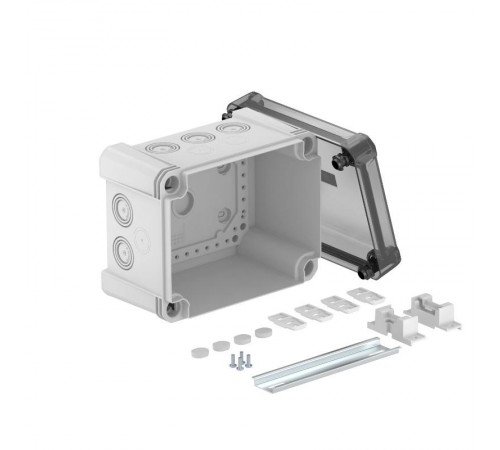 Распределительная коробка X10, IP 67, 191х151х126 мм, с прозрачной крышкой и DIN-рейкой  2005096  OBO Bettermann