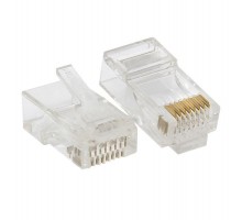Коннектор RJ-45 TERACOM PRO неэкранированный 8P8C 30мкд Cat.6 универсальный (упак.20шт)  TRP-PLUG-6UTP-20  EKF