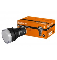 Лампа AD-22DS(LED)матрица d22мм белый 24В AC/DC   SQ0702-0020  TDM