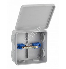 Коробка распределительная для о/п, 100х100х50мм (откид.крышка)  67045УП  Рувинил