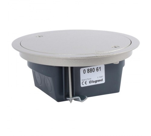 Напольная коробка круглая IP 66 со съемной крышкой 4 модуля нержавеющая сталь  088061  Legrand