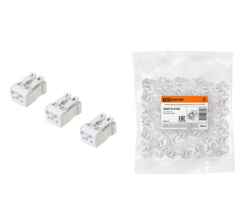 Клемма пружинная соединительная КСП2-L+N, 16 A  SQ0510-0105  TDM