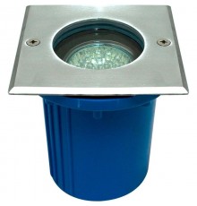 Тротуарный светильник G5.3, встраиваемый IP65, 3733 7W 230V MR16/G5.3 белый, квадрат  11857  FERON