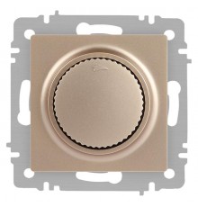 Светорегулятор Intro Accent 6-401-04 поворотный, 600Вт 230В, IP20, СУ, шампань  Б0063676  Intro