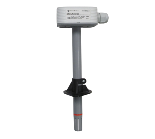 Датчик влажности и температуры канальный, 0...10В -20...+80°C Modbus 180мм(40...155мм ) ~24В/=15...35В  SDHVTVM180  SE