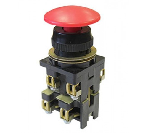 ВК30-10-11130-40 У2, красный, 1з+1р, гриб без фиксации, IP40, 10А. 660В, выключатель кнопочный (ЭТ)  ET053192  Электротехник