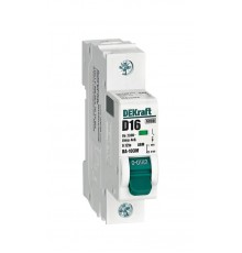 Выключатель автоматический без теплозащиты однополюсный ВА-103М 1P 16А характеристика D 6кА  12538DEK  Dekraft