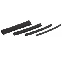 Термоусаживаемая трубка клеевая ТТКнг (3:1) 3, 6, 9, 12 черная (по 2 шт. 10см) (500/7000)  Б0045219  ЭРА