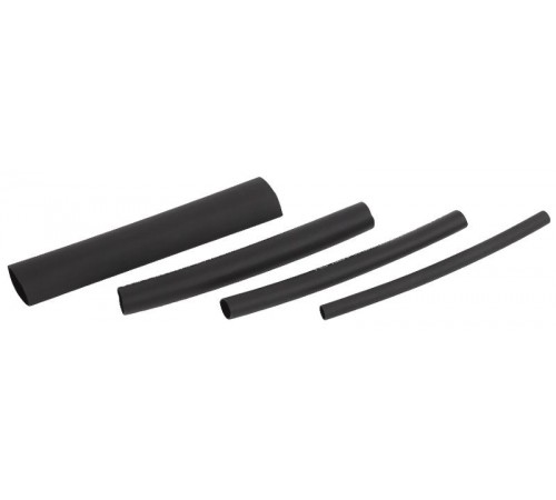 Термоусаживаемая трубка клеевая ТТКнг (3:1) 3, 6, 9, 12 черная (по 2 шт. 10см) (500/7000)  Б0045219  ЭРА